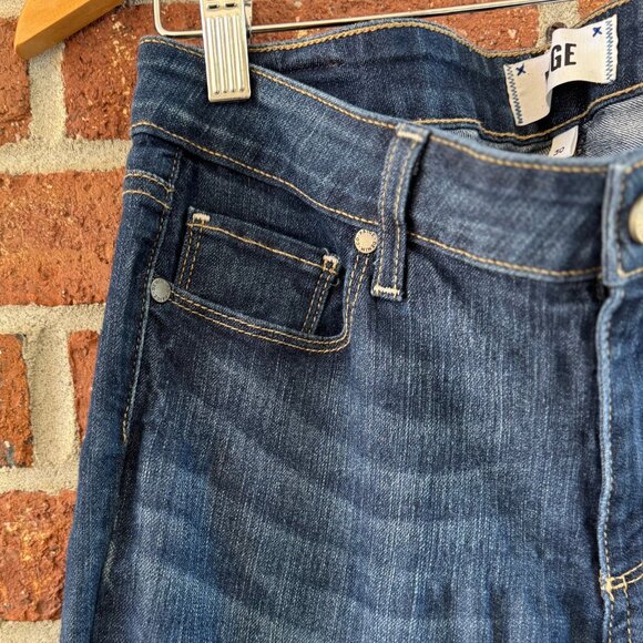 Paige Skyline Straight Jeans Dark Wash Sz 30 - Picture 6 of 7